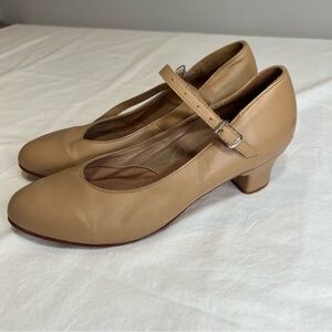 Bloch Tan Mary Jane Heels